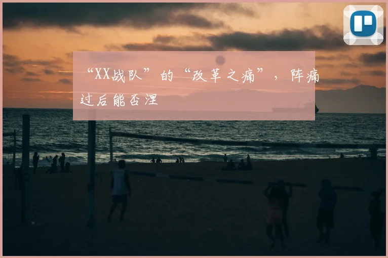 “XX战队”的“改革之痛”,阵痛过后能否涅槃
